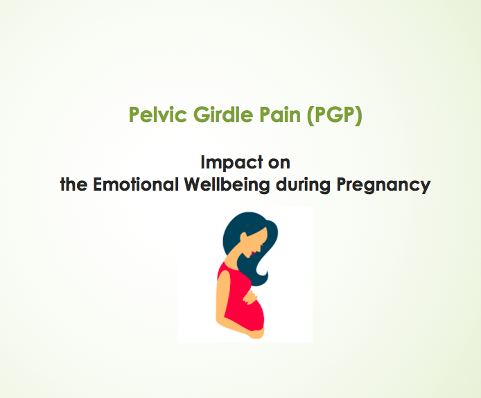 Pelvic Girdle Pain (PGP): Emotional wellbeing of women during pregnancy